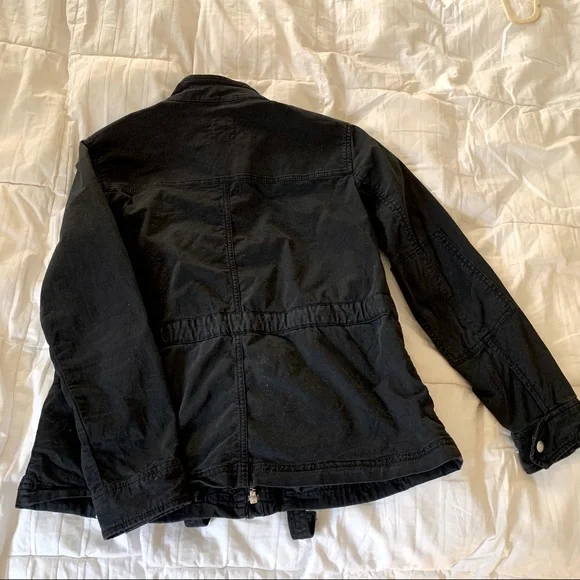 Gap Black Zip Cargo Utility Jacket - Picture 4 of 9